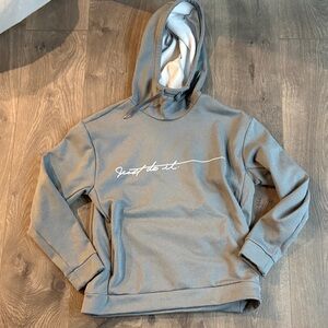 Nike Gray Hoodie with Slogan